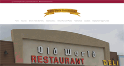 Desktop Screenshot of oldworlddeli.com